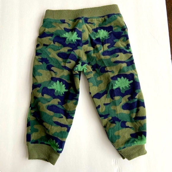 Just One You by Carter’s 18 Month Dinosaur Camo Fleece Pants Winter Warm Cozy - Picture 3 of 5